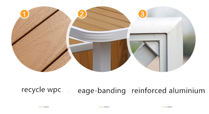 Environmental Friendly Durable Wood Plastic Composite Furniture