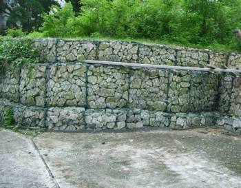 Stainless Steel Pvc Coated Gabion Box , Pvc Coated Gabion Baskets For Protection Projects