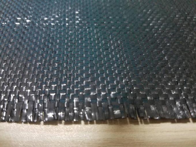 Polypropylene Woven Geotextile Stabilization Fabric Black Color UV Resistance