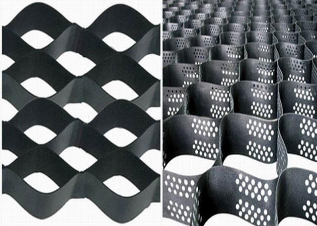 Textured Plastic Geosynthetic Fabric Hight 30MM ~ 250MM With Or Without Hole