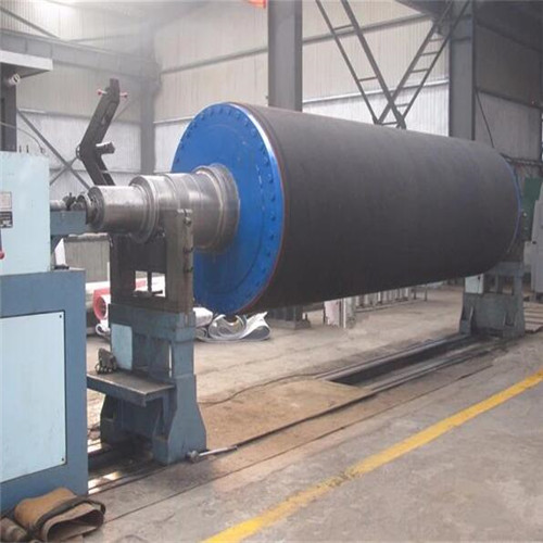 Paper Making Machine Parts -  Rubber Coated Blind Drilled Press Roll