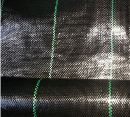 China Anti-grass Cloth Weed Mat With Black Color PP Woven Geotextile supplier