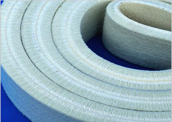 China Wear Resisting Industrial Felt Fabric White Polyester Felt Belt Without Joints supplier