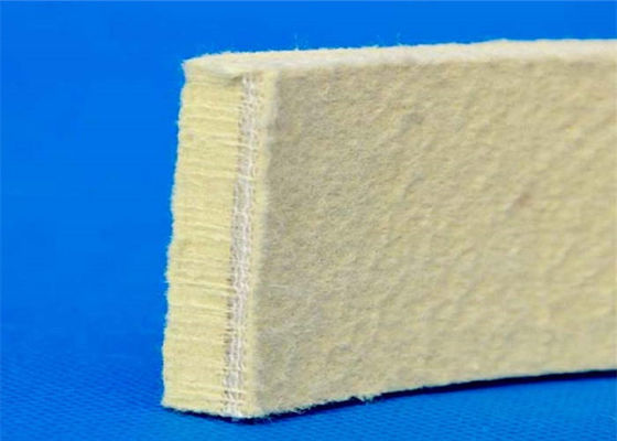 China Needling Kevlar Industrial Felt Pads Heat Resistant Yellow Color For Cooling Table supplier