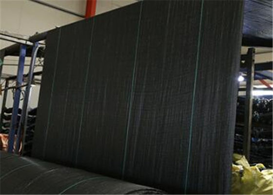 China PP Geotextile Landscape Fabric , Black Color Weed Barrier Mat With UV Treatment supplier
