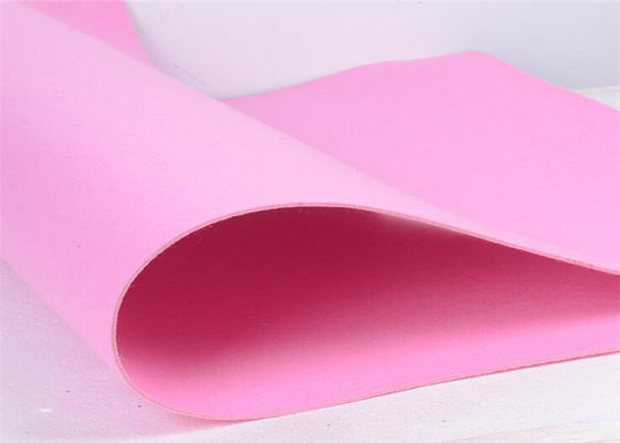 China 8mm Thickness Polyester Felt Fabric Pink Color , Anti - UV Felt Conveyor Belt supplier