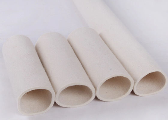 China 300 Degree Off White Nomex Spiraled Felt Roller / Tube Middle Temperature Zone For Aluminum Profile supplier
