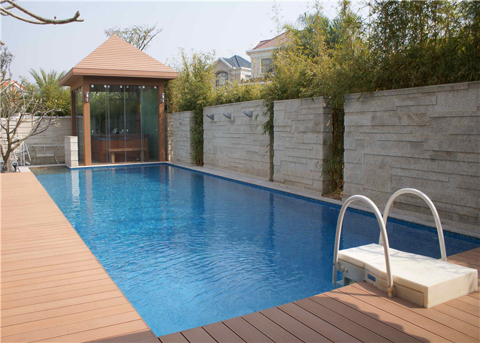 Weather Resistant Wood Plastic Composite Garden Decking Boards