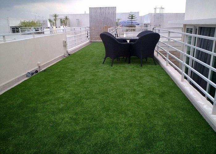 Balcony Artificial Turf Grass , Artificial Putting Turf 10mm60mm Pile