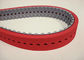 Red / Black Colour Rubber Timming Belt Corrugator Belt For Power Transmission System supplier