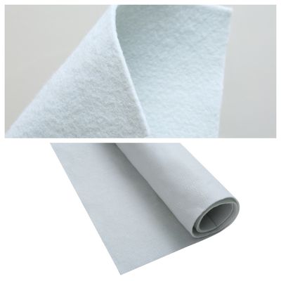 PET Nonwoven Needle Punched Geotextile Fabric 200gsm / 300gsm / 400gsm / Customized