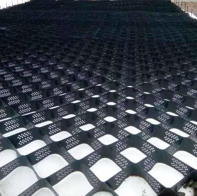 Black Textured Plastic HDPE Geocell Grid For Slope Protection