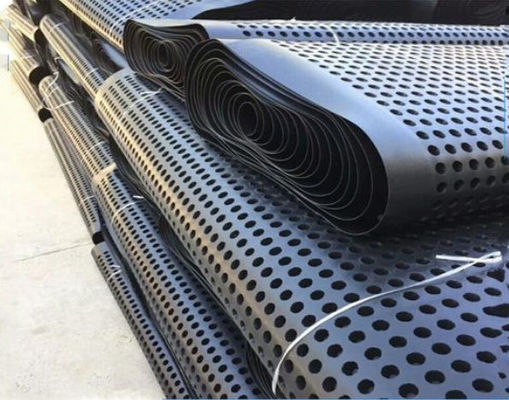 Black HDPE Plastic Drainage Board For Roof Greening