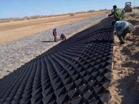Custom Geocell Membrane Ground Grid Material For Slope Stabilization